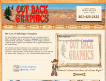 Tablet Screenshot of outbackgraphic.com